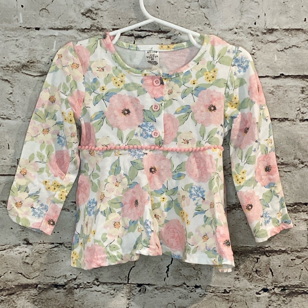 Charming Floral Toddler Lightweight Sweatshirt